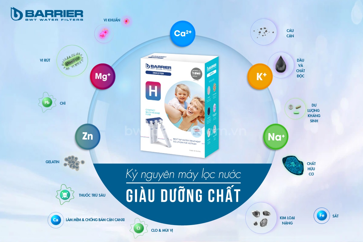 Máy lọc nước BWT Barrier iMaster H có tốt không có giá bao nhiêu?