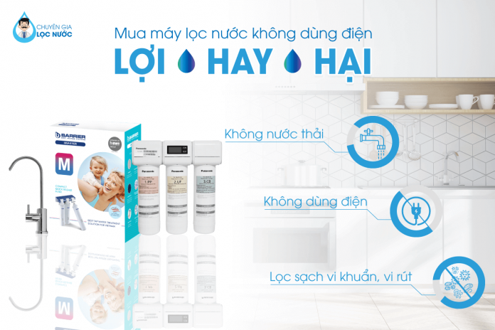 Những điều chưa biết về máy lọc nước không dùng điện